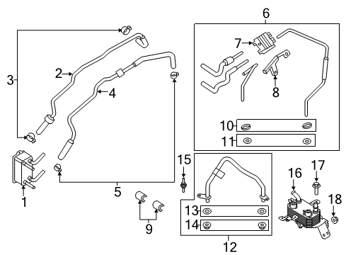 2017 Ford Fusion Trans Oil Cooler - Belts Diagram 4 - Thumbnail