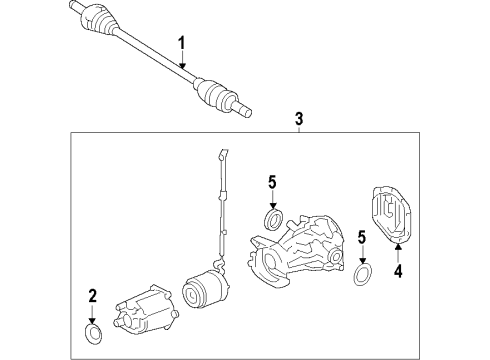 2009 Ford Fusion Differential - Rear Diagram