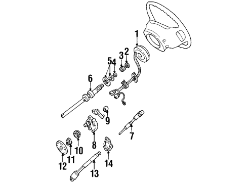 1997 Mercury Mountaineer Shaft & Internal Components Diagram