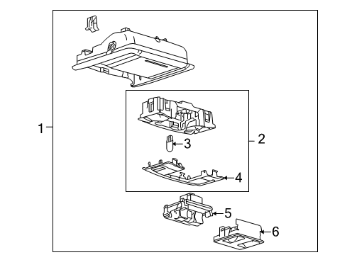 2014 Ford Taurus Overhead Console Diagram