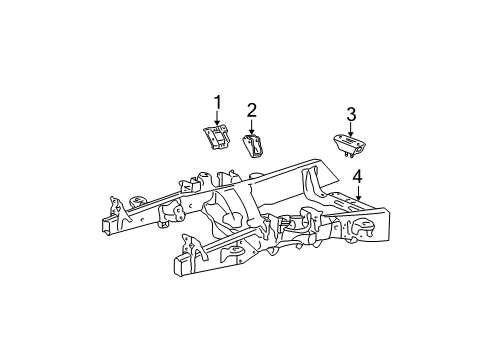 2008 Ford F-150 Transmission Mount Diagram for 4L3Z-6068-AA