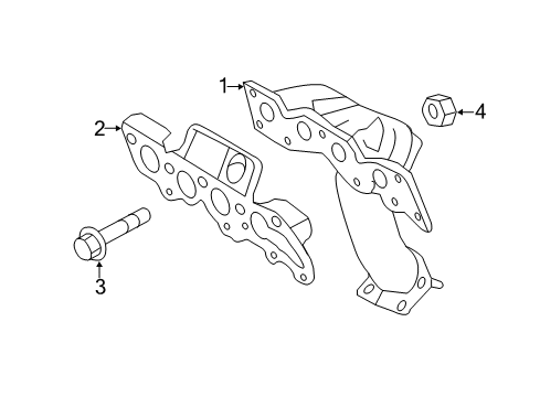 2010 Ford Escape Exhaust Manifold Diagram 2 - Thumbnail