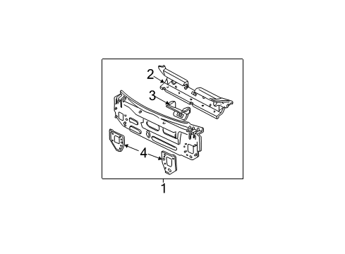 2002 Ford Focus Rear Body Diagram 4 - Thumbnail