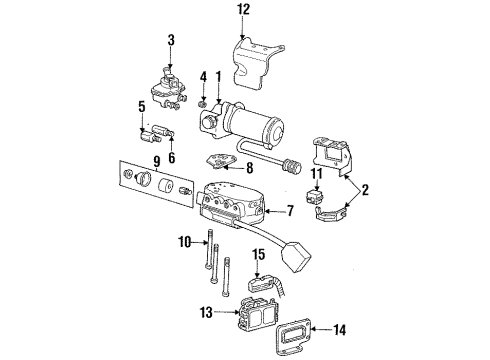 1992 Mercury Sable Control Module Diagram for F1DZ-2C219-A