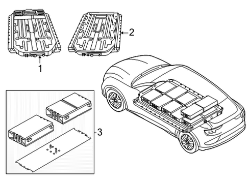 2024 Ford Mustang Mach-E Remanufactured Array Service Kit Diagram for LJ9Z-10D672-CLRM