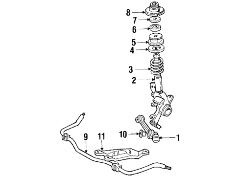 1985 Mercury Lynx Front Suspension Diagram