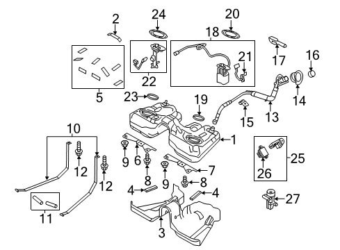 2012 Ford Mustang Fuel Supply Diagram