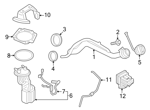 2023 Ford F-250 Super Duty Senders Diagram 2 - Thumbnail