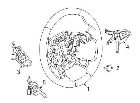 2018 Ford Focus Steering Wheel & Trim Diagram 2 - Thumbnail