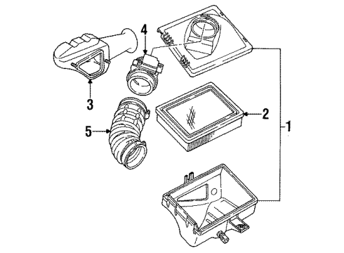 1995 Ford Taurus Filters Diagram 3 - Thumbnail