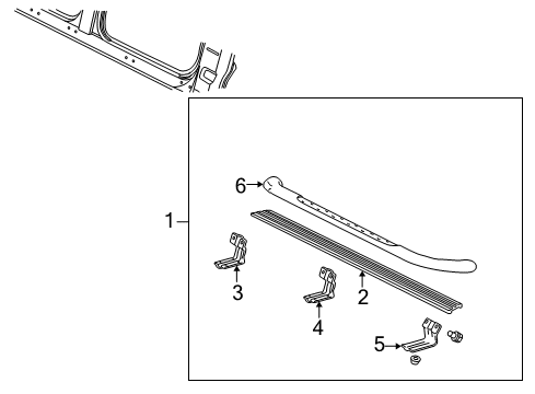 2001 Ford F-150 Running Board Diagram 2 - Thumbnail