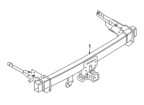 2024 Ford Bronco Sport Trailer Hitch Components Diagram