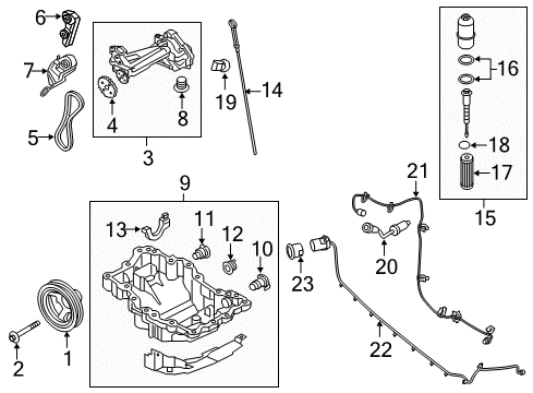 2017 Lincoln MKX Engine Parts Diagram
