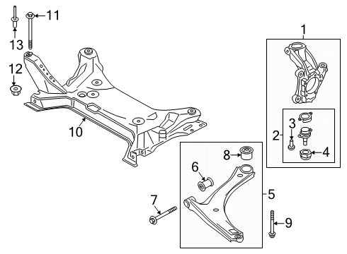 2025 Ford Transit-150 Front Suspension Components Diagram
