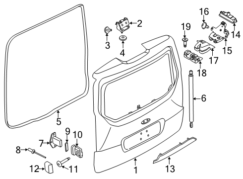 2019 Ford Transit Connect Lift Gate Diagram