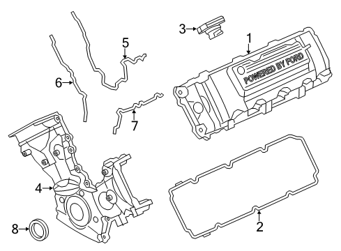2014 Ford F-150 Valve & Timing Covers Diagram 3 - Thumbnail