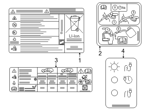 2024 Lincoln Aviator Information Labels Diagram