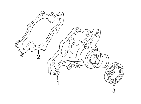1997 Ford Expedition Water Pump Diagram 2 - Thumbnail