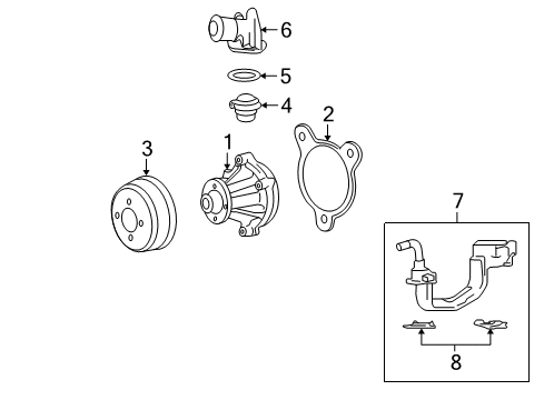 2007 Ford F-150 Water Pump Diagram 3 - Thumbnail