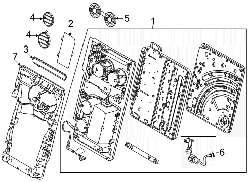2023 Ford F-350 Super Duty Split Bench Seat Diagram 2 - Thumbnail