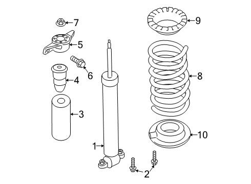 2017 Lincoln MKZ Shocks & Components Diagram