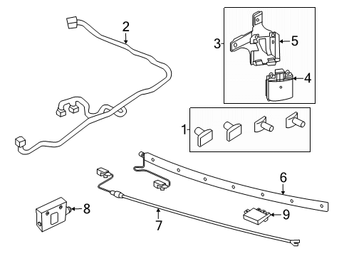 2024 Ford Explorer Parking Aid Diagram 7 - Thumbnail