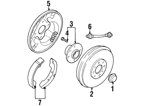 2001 Ford Escort Rear Brakes Diagram 2 - Thumbnail