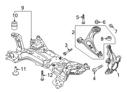 2024 Lincoln Corsair Front Suspension Diagram