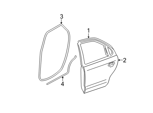 2007 Ford Focus Door & Components Diagram 4 - Thumbnail