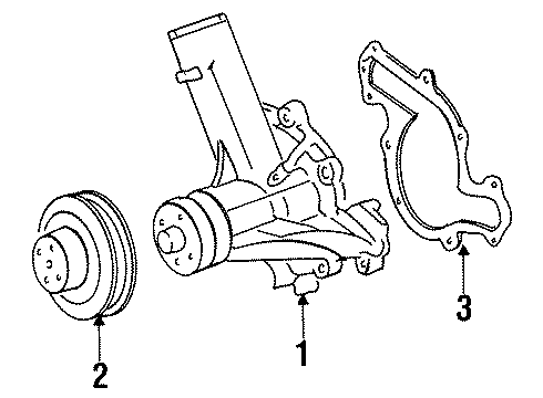 1993 Mercury Cougar Water Pump Diagram 2 - Thumbnail