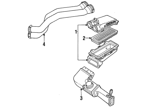 1996 Ford F-250 Air Intake Diagram 2 - Thumbnail