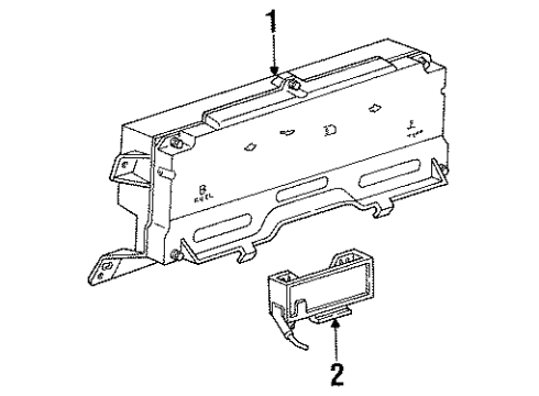 1997 Ford Windstar Cluster & Switches Diagram 3 - Thumbnail