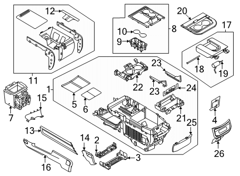 2025 Ford Expedition Console Diagram 2 - Thumbnail