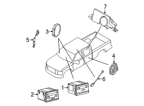 2009 Ford F-350 Super Duty Sound System Diagram