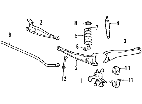 2005 Ford F-250 Super Duty Stabilizer Bar & Components Diagram 3 - Thumbnail