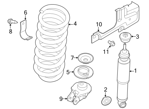 2023 Ford F-350 Super Duty Shocks & Components Diagram 2 - Thumbnail