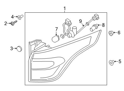 2018 Ford Escape Tail Lamps Diagram