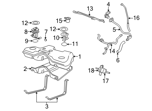 2005 Mercury Montego Fuel Supply Diagram