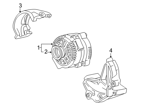 2003 Ford Explorer Sport Alternator Diagram 2 - Thumbnail