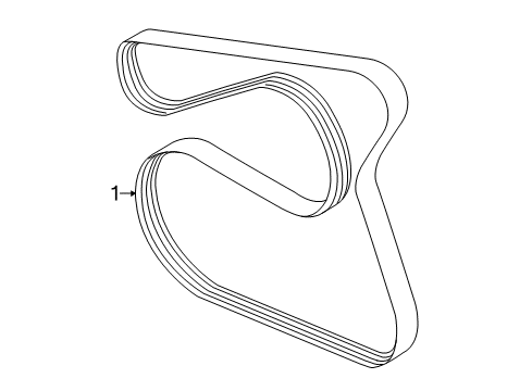 2018 Ford Escape Belts & Pulleys Diagram