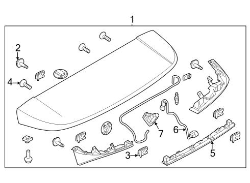 2022 Lincoln Aviator Spring Nut Diagram for -W701360-S439
