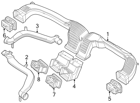 2025 Ford Mustang Ducts Diagram