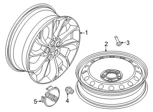 2024 Lincoln Nautilus Wheels & Trim Diagram 2 - Thumbnail
