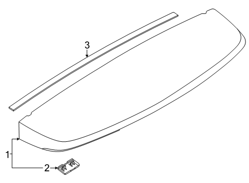 2025 Lincoln Navigator Rear Spoiler Diagram