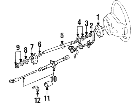 1999 Lincoln Navigator Shaft & Internal Components Diagram