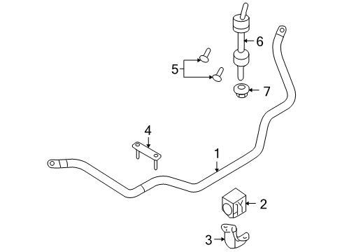 2013 Ford F-150 Stabilizer Bar & Components Diagram 4 - Thumbnail