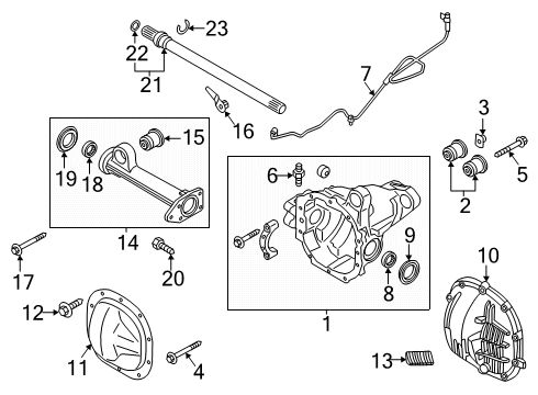 2024 Ford F-150 Axle Housing - Front Diagram 2 - Thumbnail
