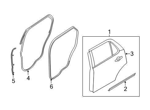 2014 Ford Explorer Door & Components Diagram 2 - Thumbnail