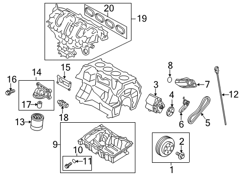 2016 Lincoln MKC Engine Parts Diagram 2 - Thumbnail