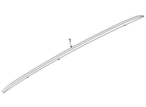 2024 Lincoln Nautilus Exterior Trim - Roof Diagram